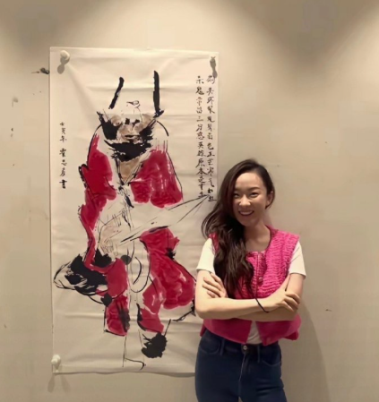 霍思燕这是画了一幅什么画作呢？​​​