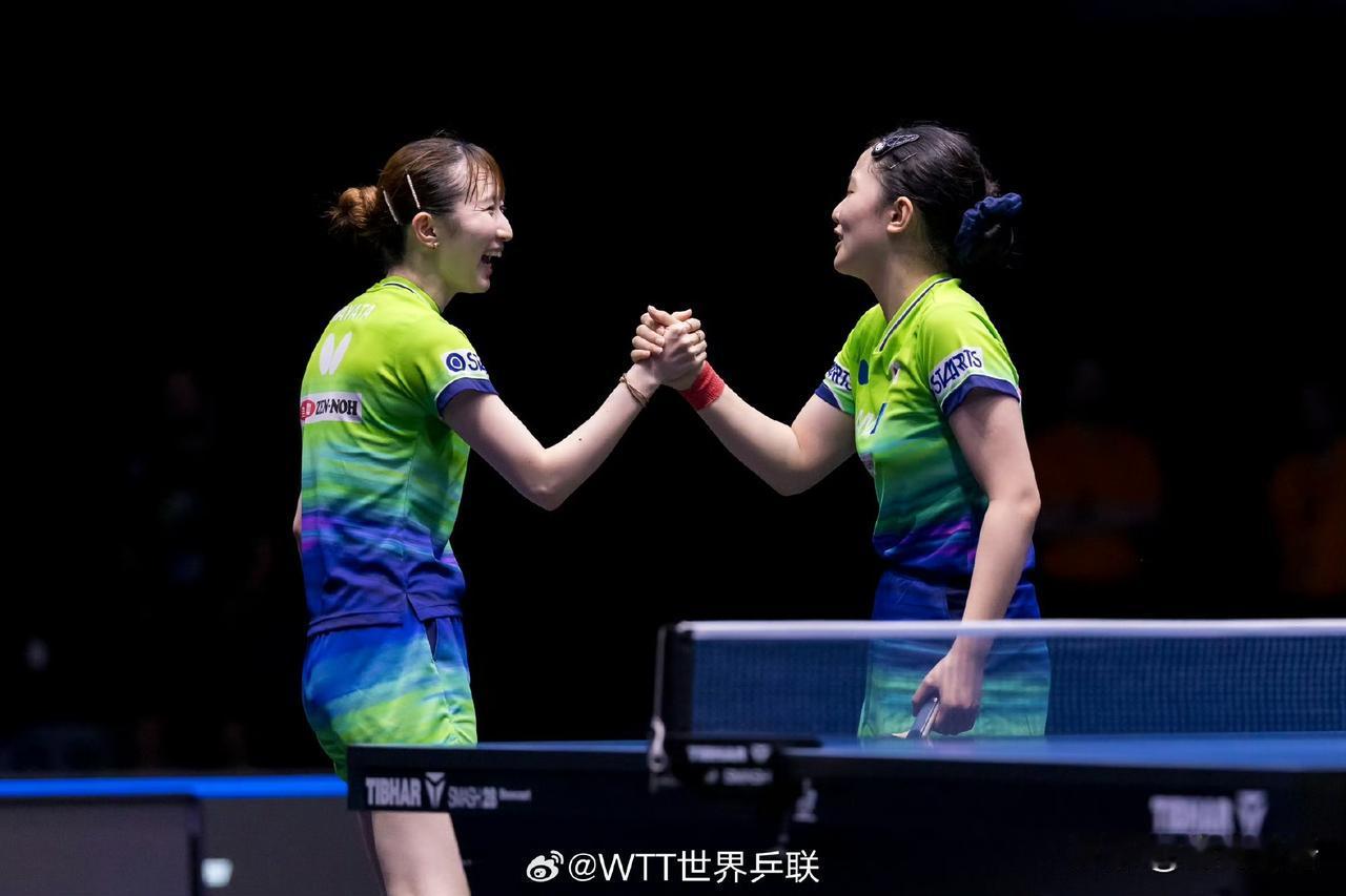 张本美和又拿到女双冠军了。张本美和的单打和双打都很好，已经连续两站比赛拿了女双