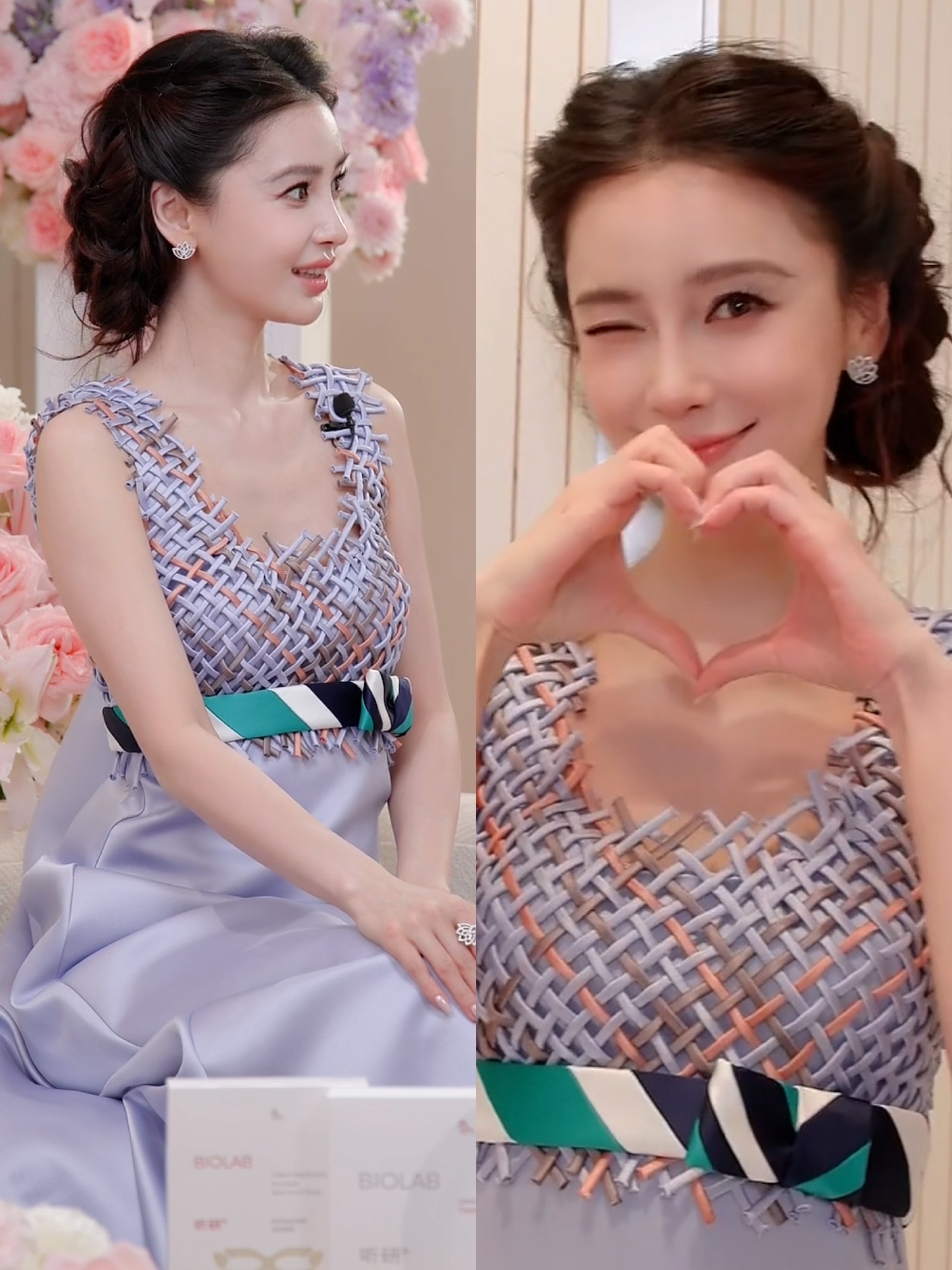 杨颖Angelababy｜品牌直播高定女王继续上线！今晚亮相品牌直播新造型揭