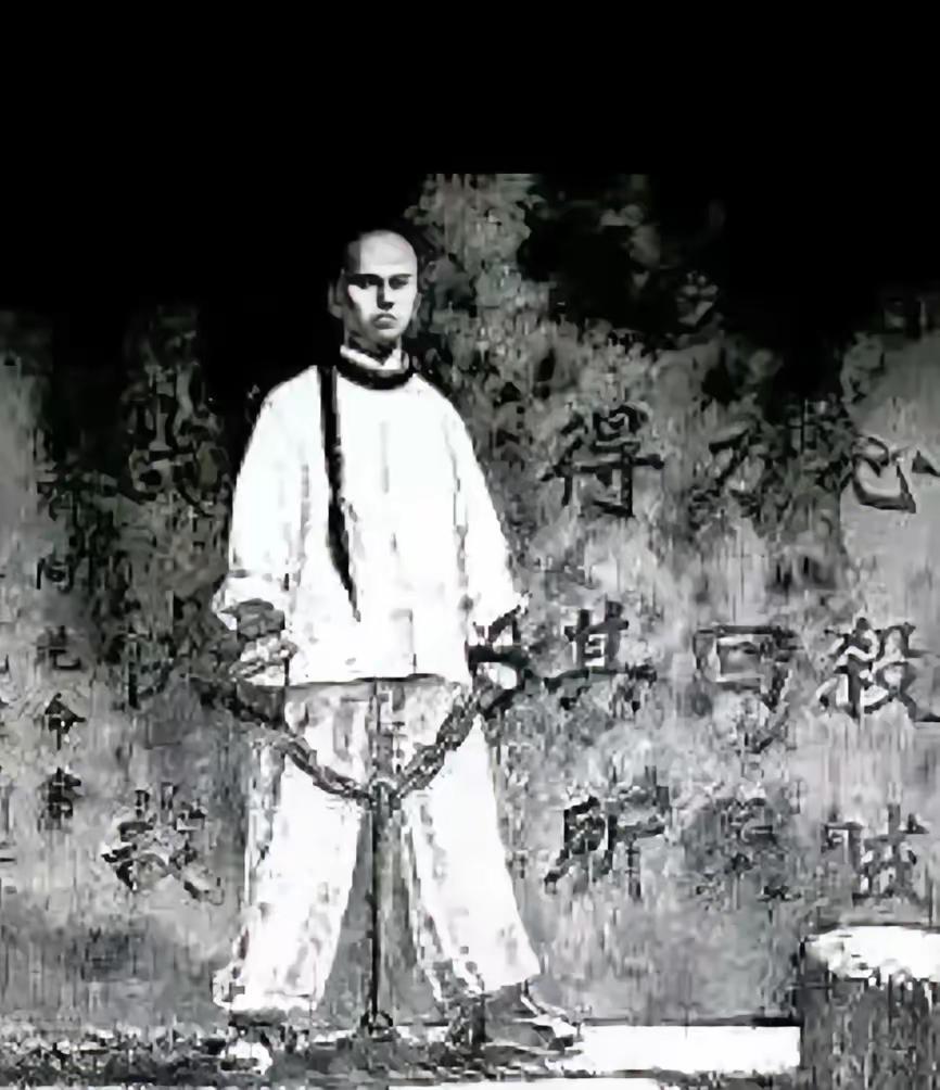 1898年，谭嗣同被刽子手砍了几十刀，临死前，妻子哭得肝肠寸断，说他们还没有孩子