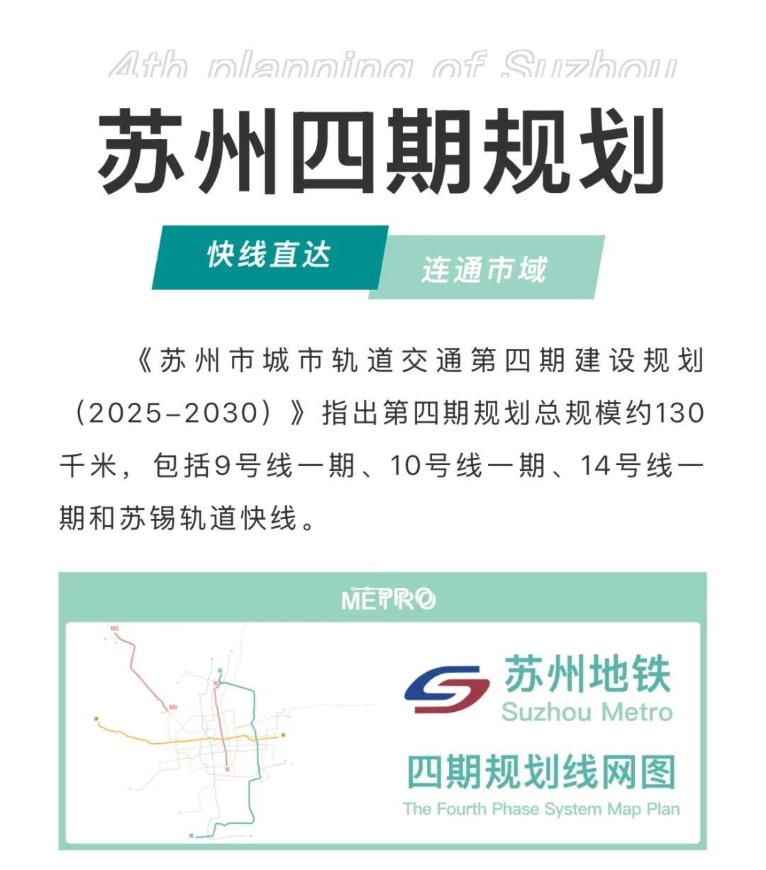 苏州地铁四期又有新动静！9、10、14号线最新进展，何时能获批？苏州地铁四期