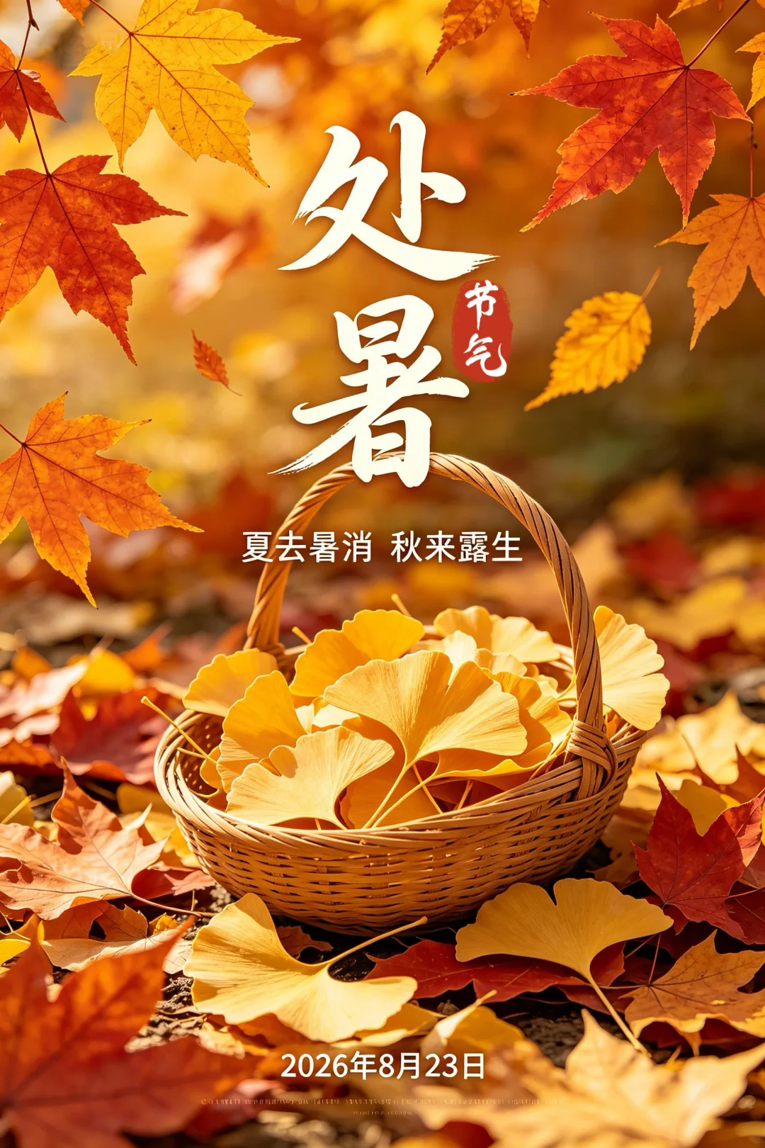 2026处暑节气祝福图片壁纸