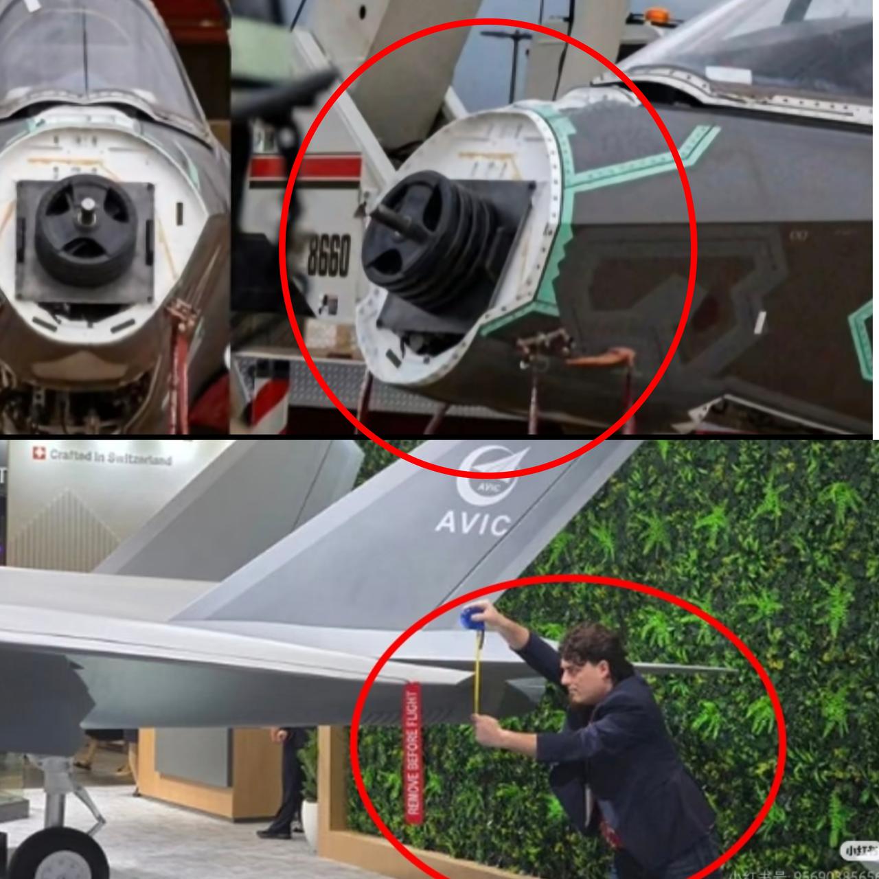 看到那张图一开始我还以为是恶搞，结果居然是真的！美军F35战斗机的雷达位置，