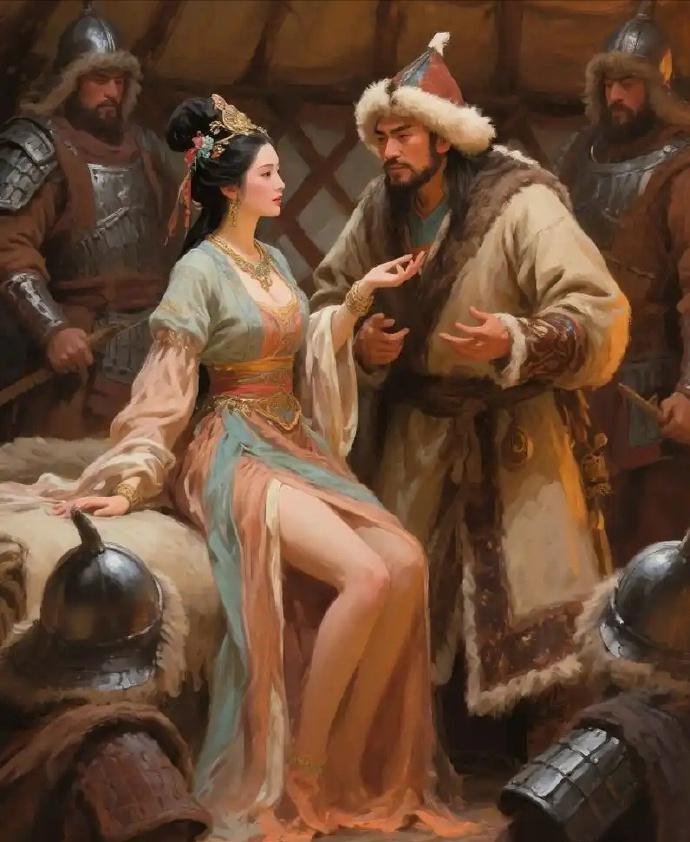 公元前176年，匈奴单于冒顿给汉文帝刘恒写了封信：“听说汉皇后貌美，我家那位