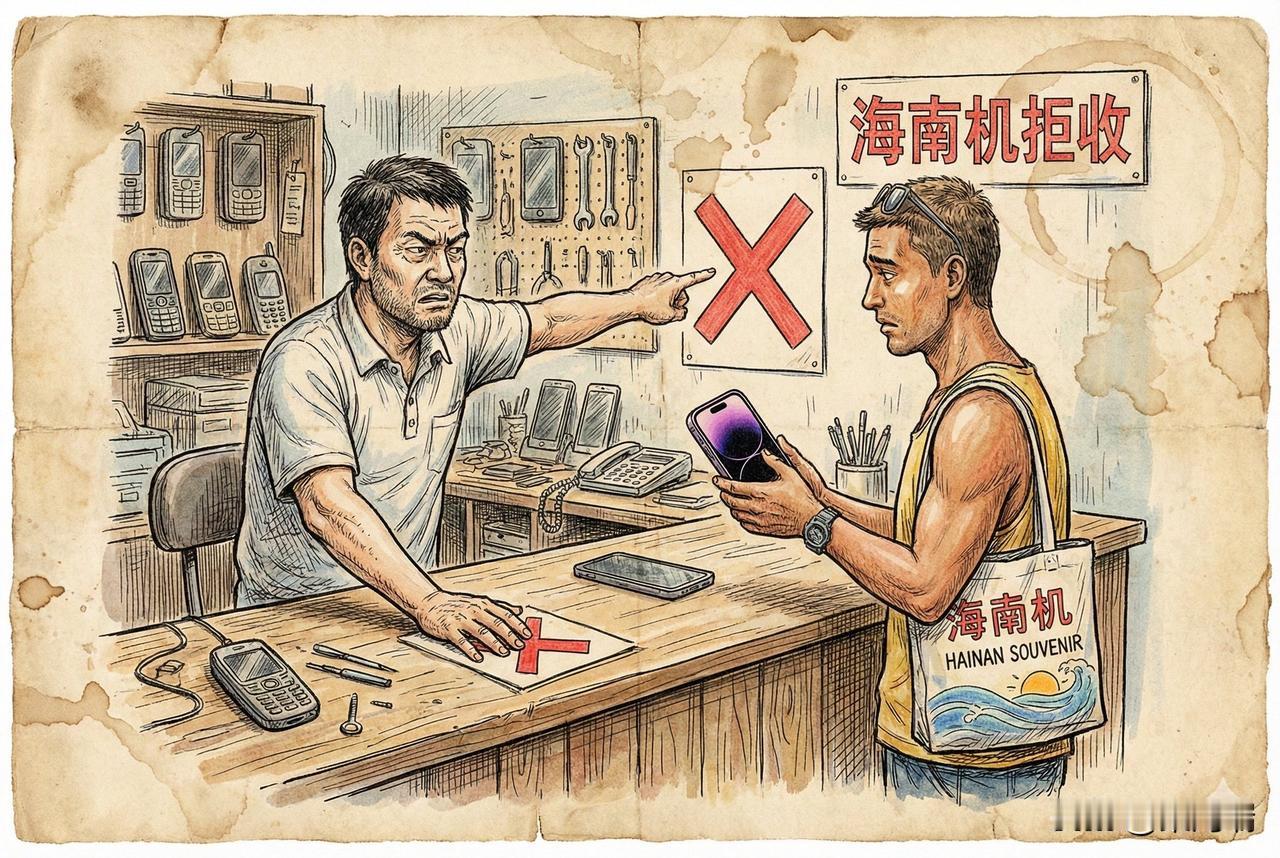 海南免税店的iPhone属于免税商品，根据相关法律规定，这些商品在离岛后不得