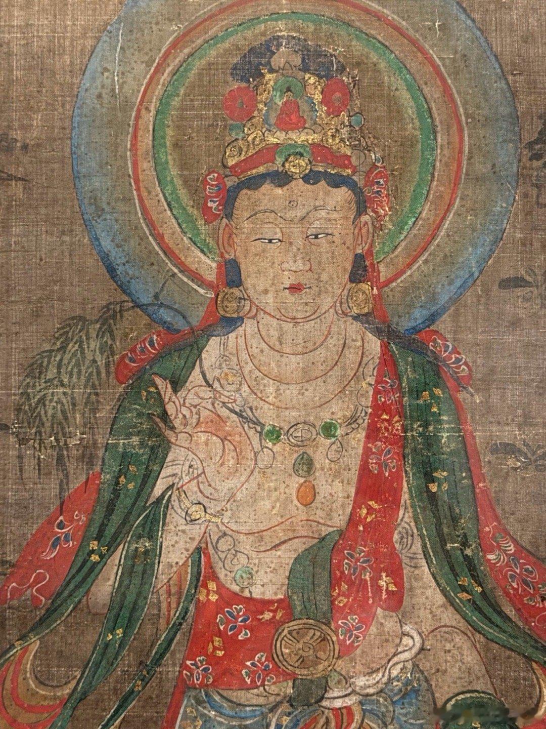 敦煌佛画，巴黎集美博物馆。巴黎的集美博物馆和伦敦大英博物馆一样，都有很多敦煌绘画
