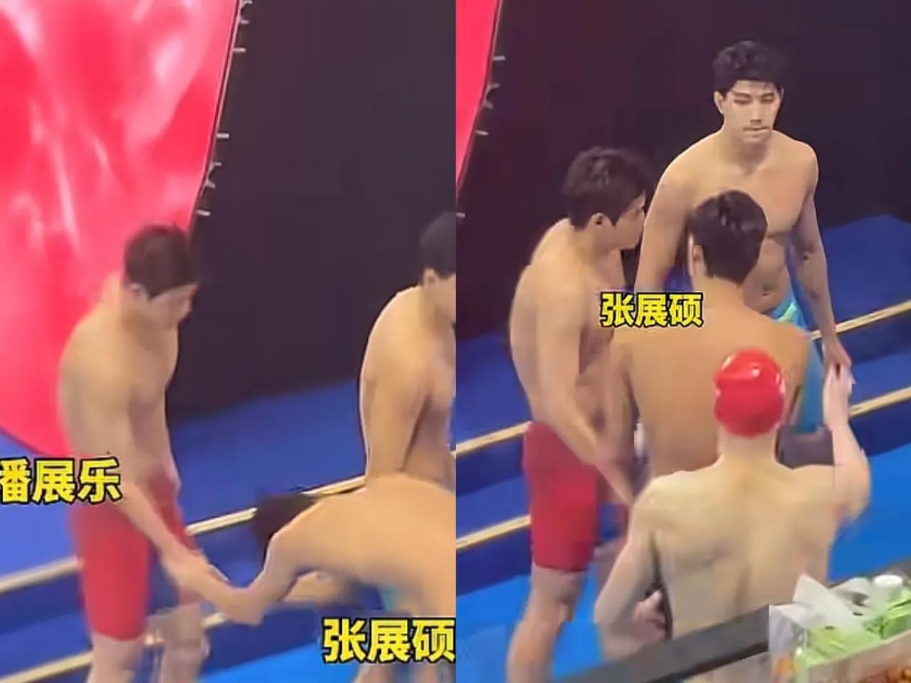 温暖！这才是体育该有的样子！这才是后辈该有的样子！全运会男子4*200米接