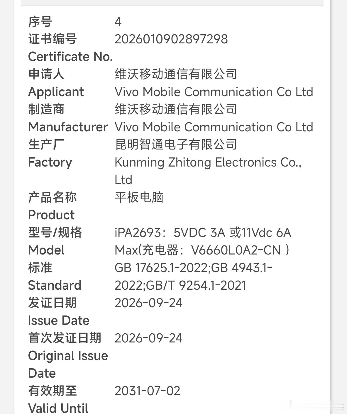iQOONeo12和iQOOPadPro(暂命名)通过认证。iQOONe