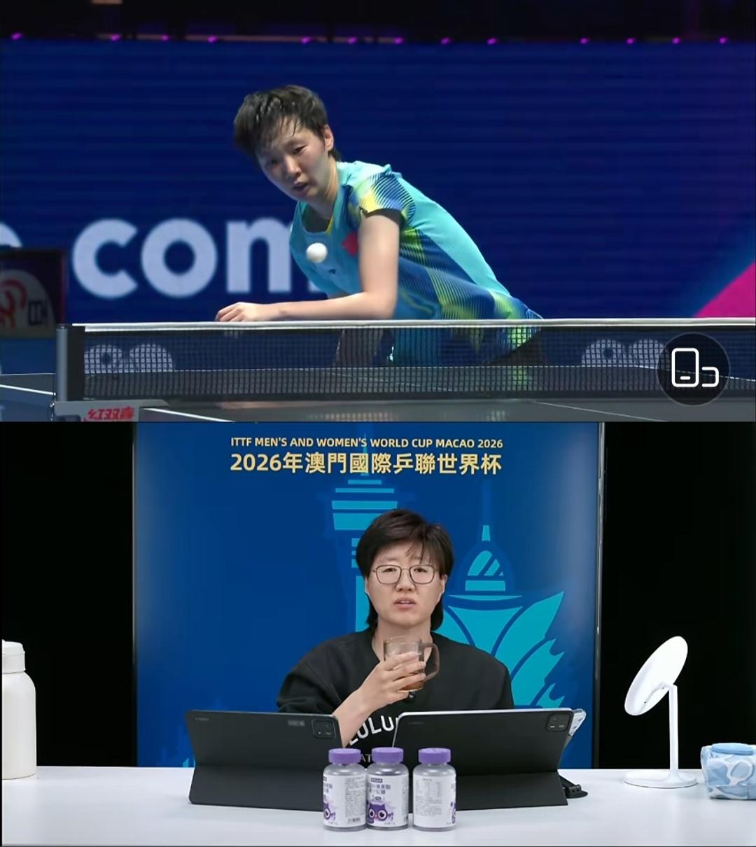 好心疼王曼昱啊！这削球大比分2比2后，我感觉王曼昱有点体力不支了，头发全部都湿了