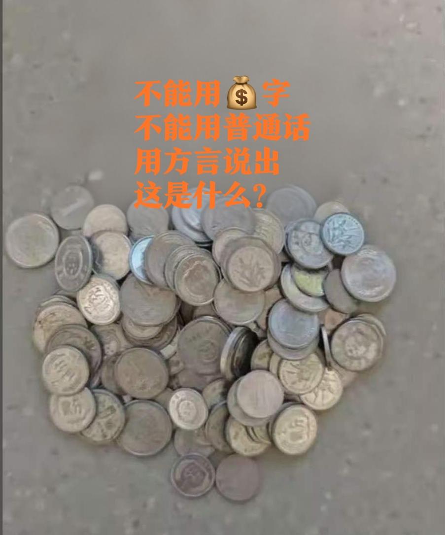 不能用💰字，不能用普通话，用方言，说出这是什么？看谁说得又快又准！