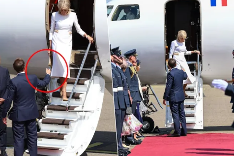 又耍小脾气！根据英国八卦杂志报道，法国总统埃马纽埃尔·马克龙与其妻子布丽吉特再