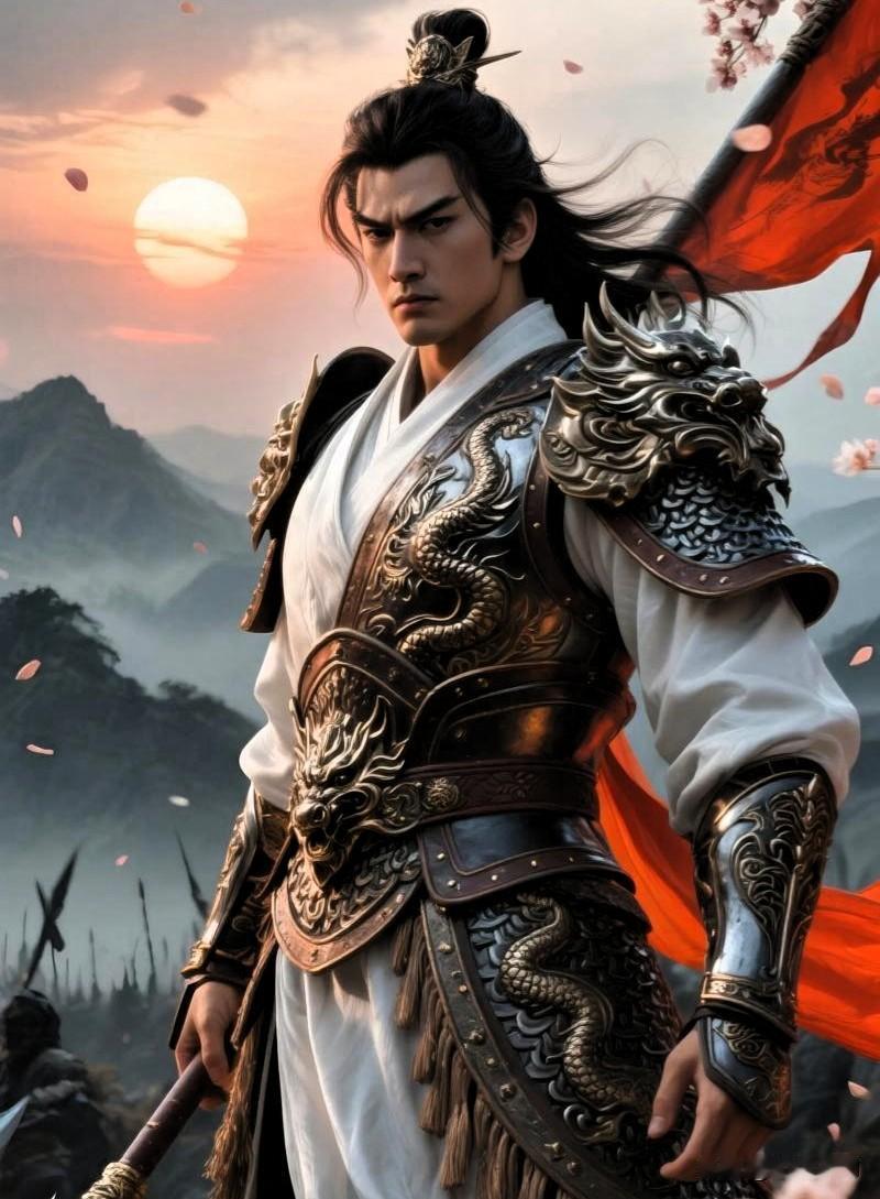 王保保阵前连斩五员明将，激怒常遇春。二人提兵器酣战三十余合，皆力竭难支，全凭意志