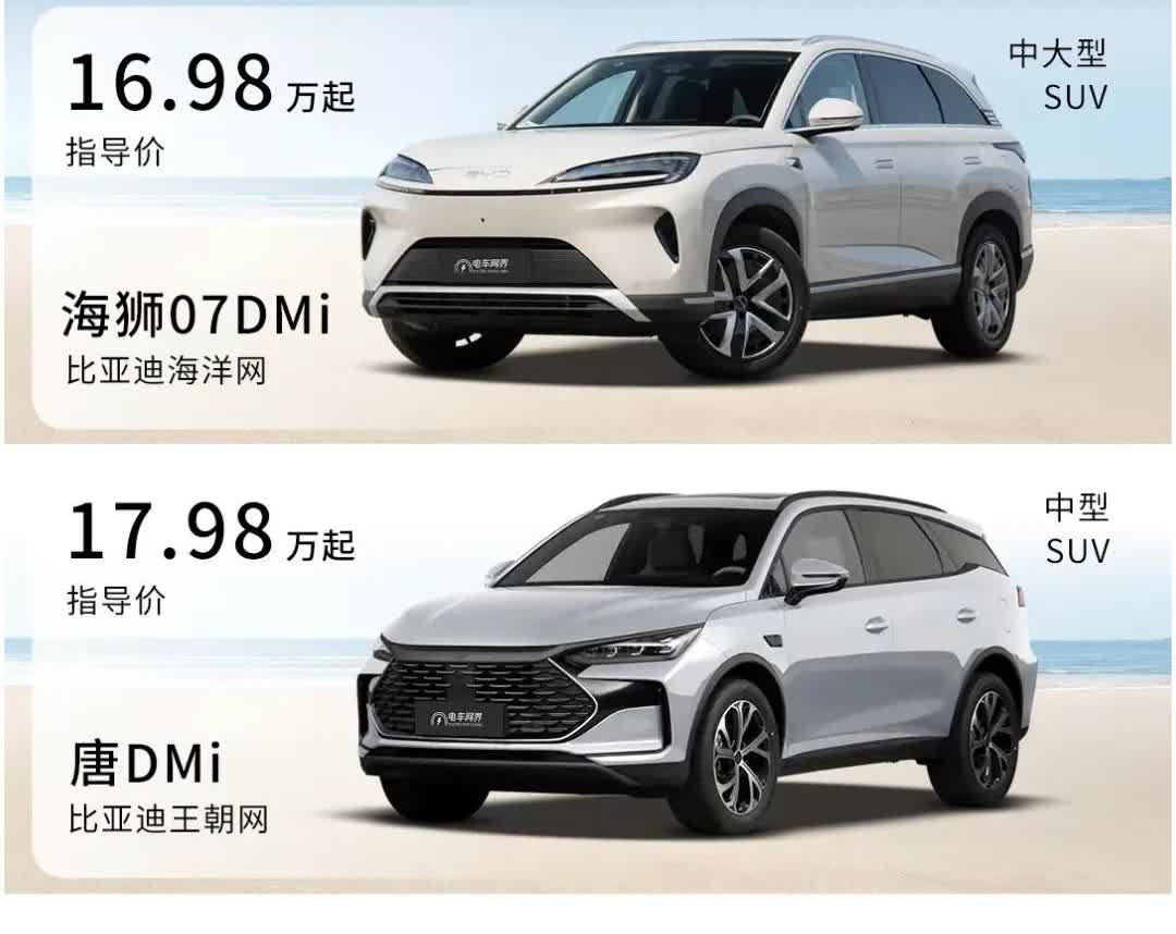 唐L：什么情况，我成后娘养的了？唐L：16.98万的海狮07DM都能标配百