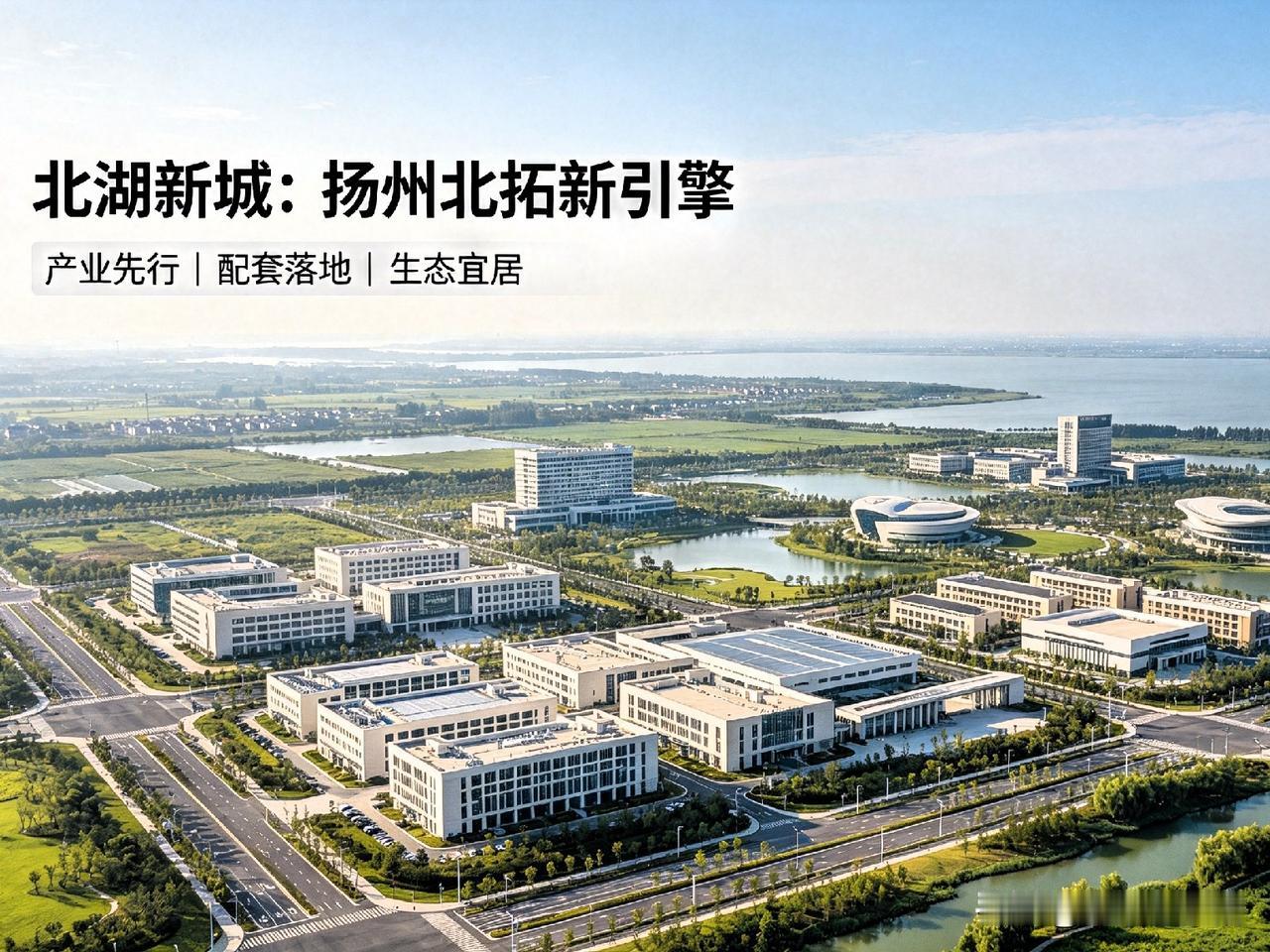 别再误会北湖新城！不是画大饼，学校医院全已落地土生土长扬州人，专注记录家乡