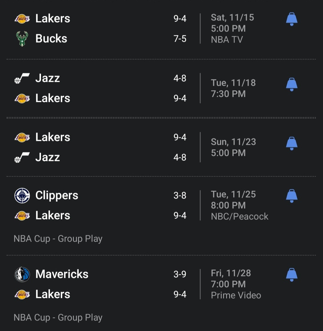 预测下后面5场比赛，湖人的战绩？