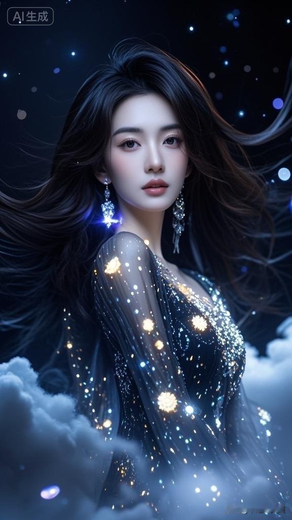 梦幻星河中的仙女，光芒四射，美不胜收！