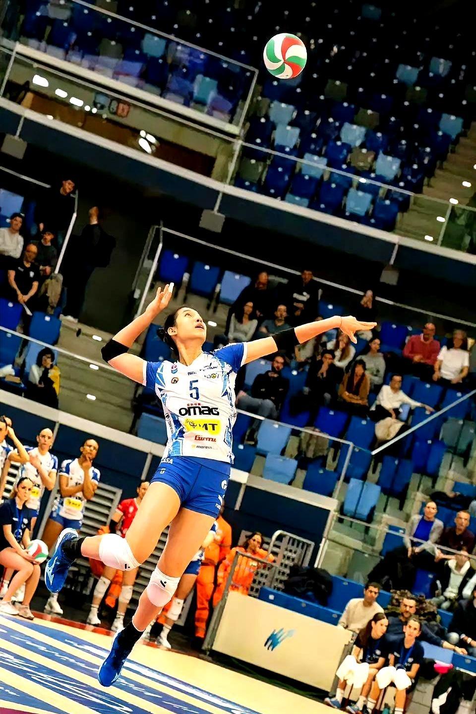 42个一传零失误，她却输了！圣乔瓦尼客场1-3栽在米兰手里。庄宇珊打满四局