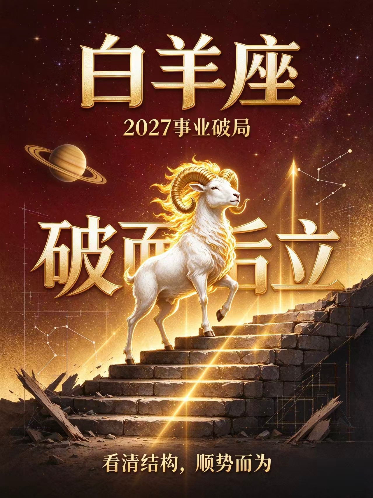 【转赞破局27年事事顺利】27年白羊座：人生大赢家还是人生大输家2027年白羊