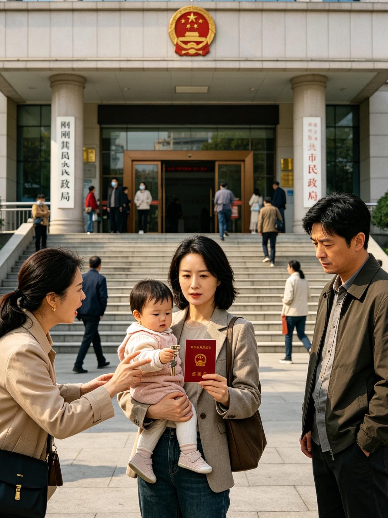 小姑子天天撺掇我和丈夫离婚，离婚证刚办完，她开口就问新房钥匙，我瞬间笑了很长