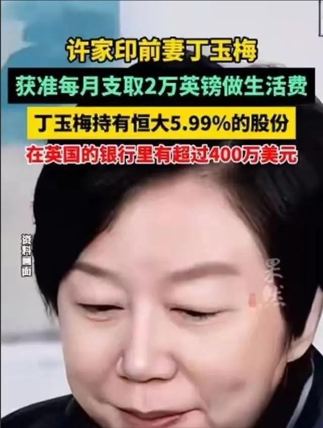 许家印没判死刑，判无期有说法，两儿子都已被抓，妻子丁玉梅逃往国外，有钱也花不了。