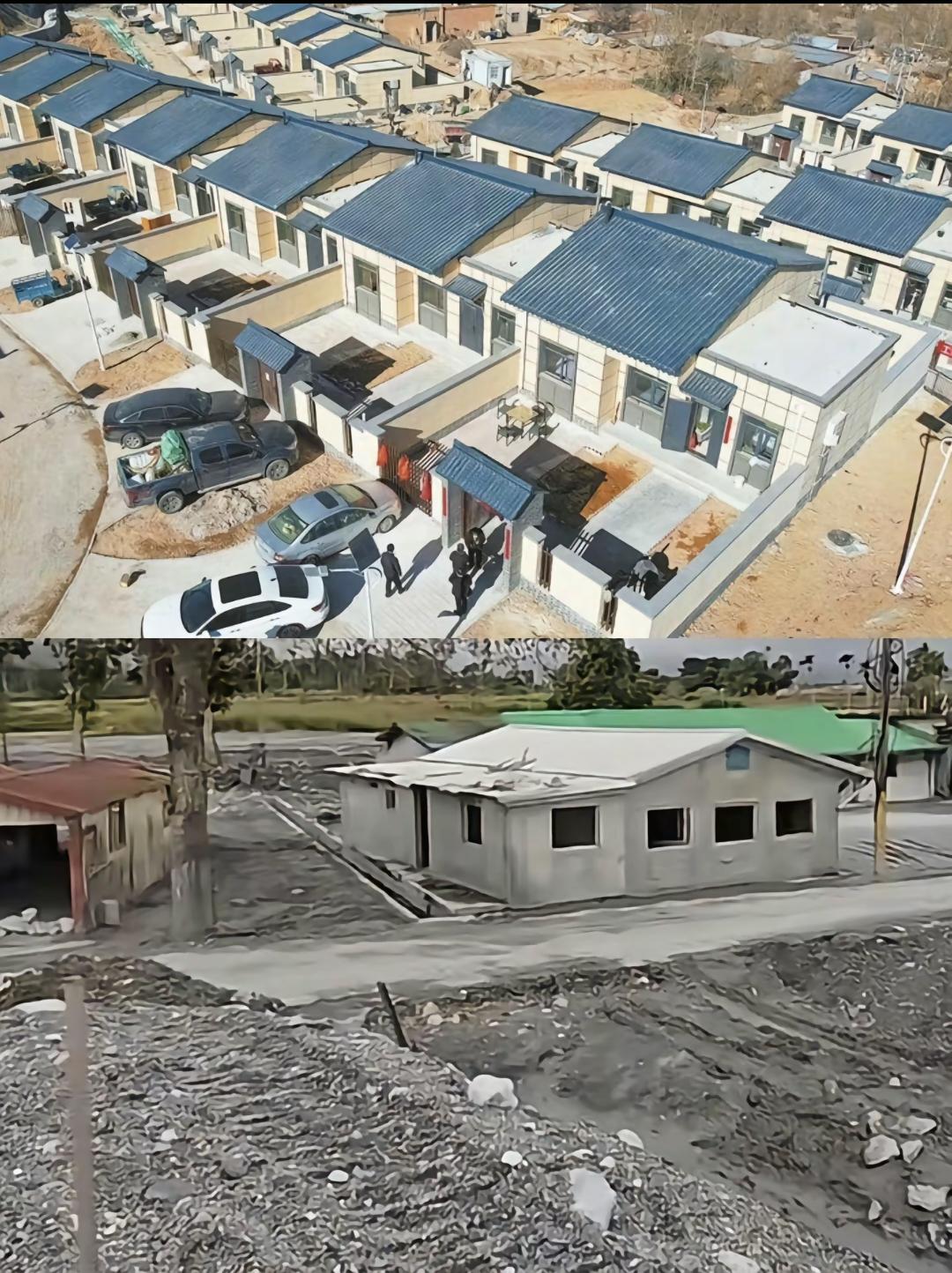 甘肃省榆中县灾后PK台湾省花莲县灾后！上面一张图是甘肃省榆中县泥石流灾害