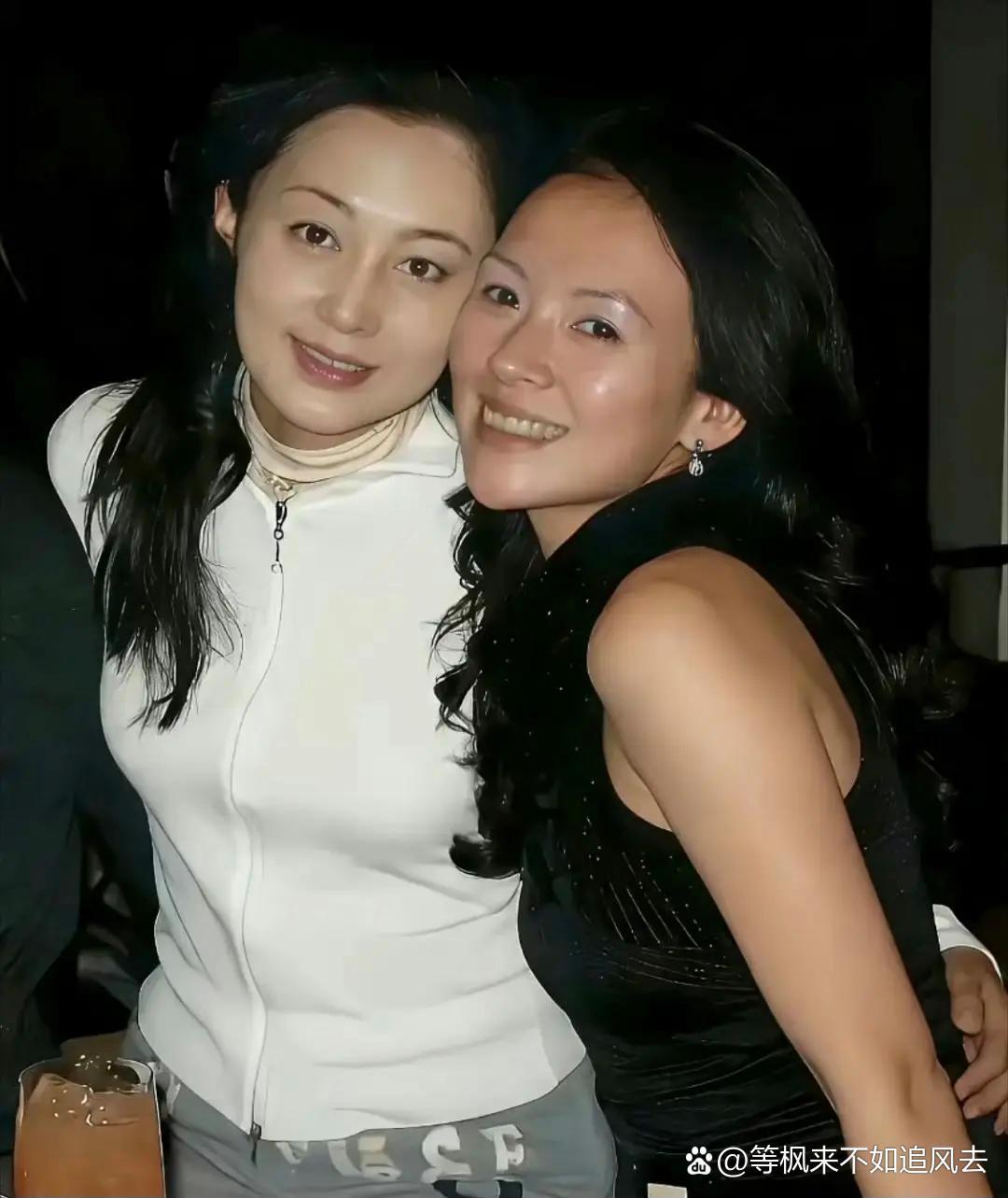 陈红和章子怡旧照，看样子喝的不少，但是也真美，真实的美！