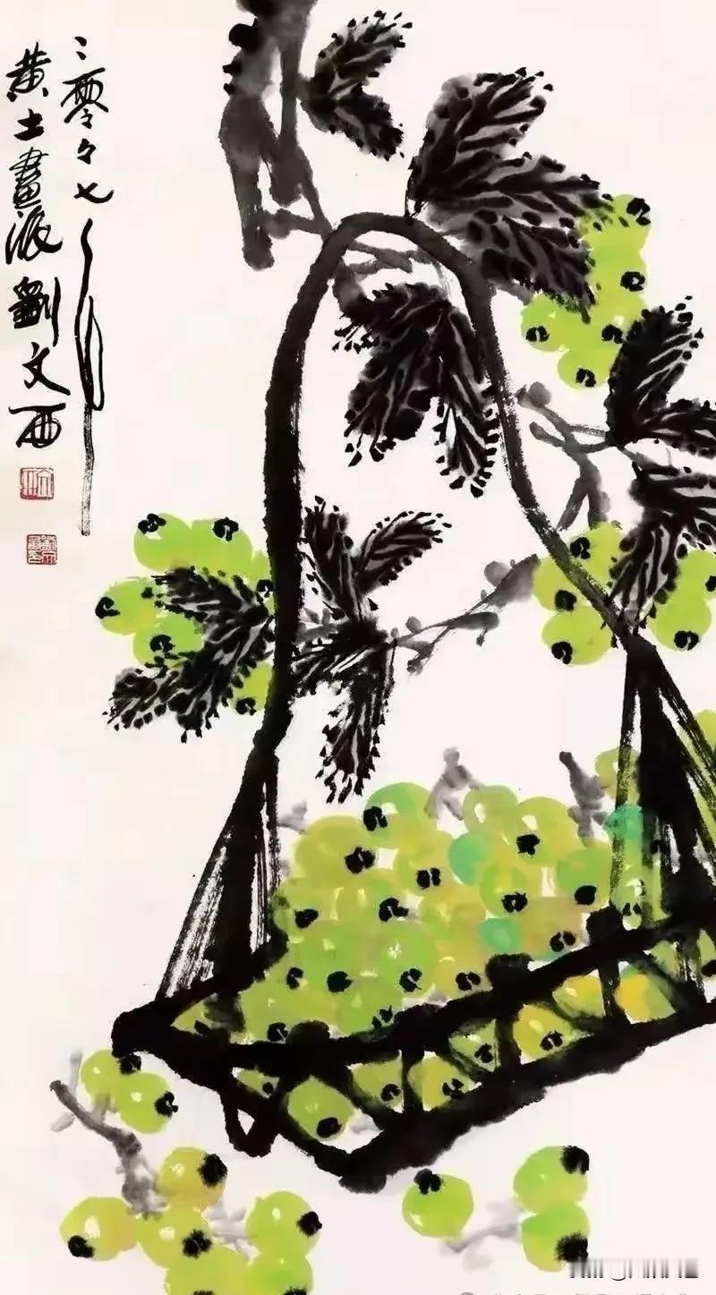齐白石花鸟作品“源于生活、高于生活”徐悲鸿花鸟作品“中西方绘画语言的结合典范
