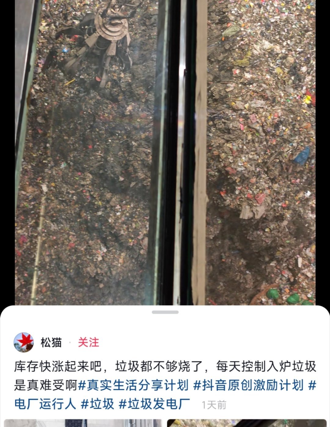 垃圾都不够发电厂烧了。