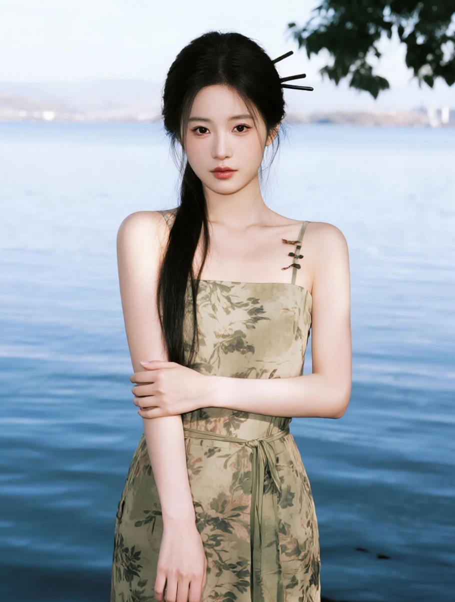 清纯甜美的她，是你梦中的白月光么？