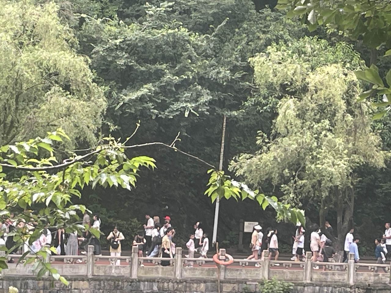 贵阳涌入的外地人应该至少几千万到黔灵山公园走走，结果路上都是人，