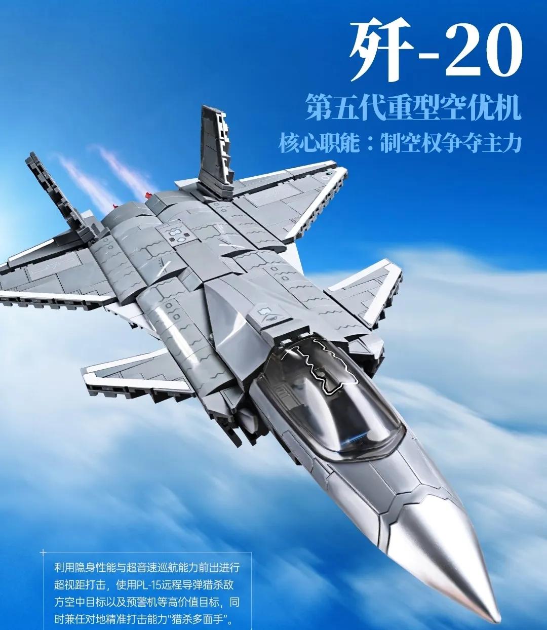 这就叫“此时无声胜有声”吧？明明就是个歼20的模型，往那一