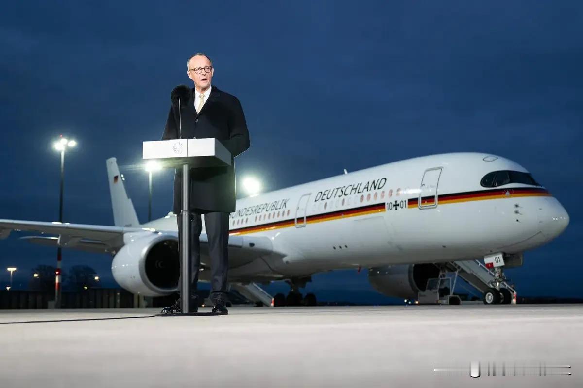 这样的态度，访华的诚意何在？德国总理默茨专机前往中国，在机场谈到台湾问题时，