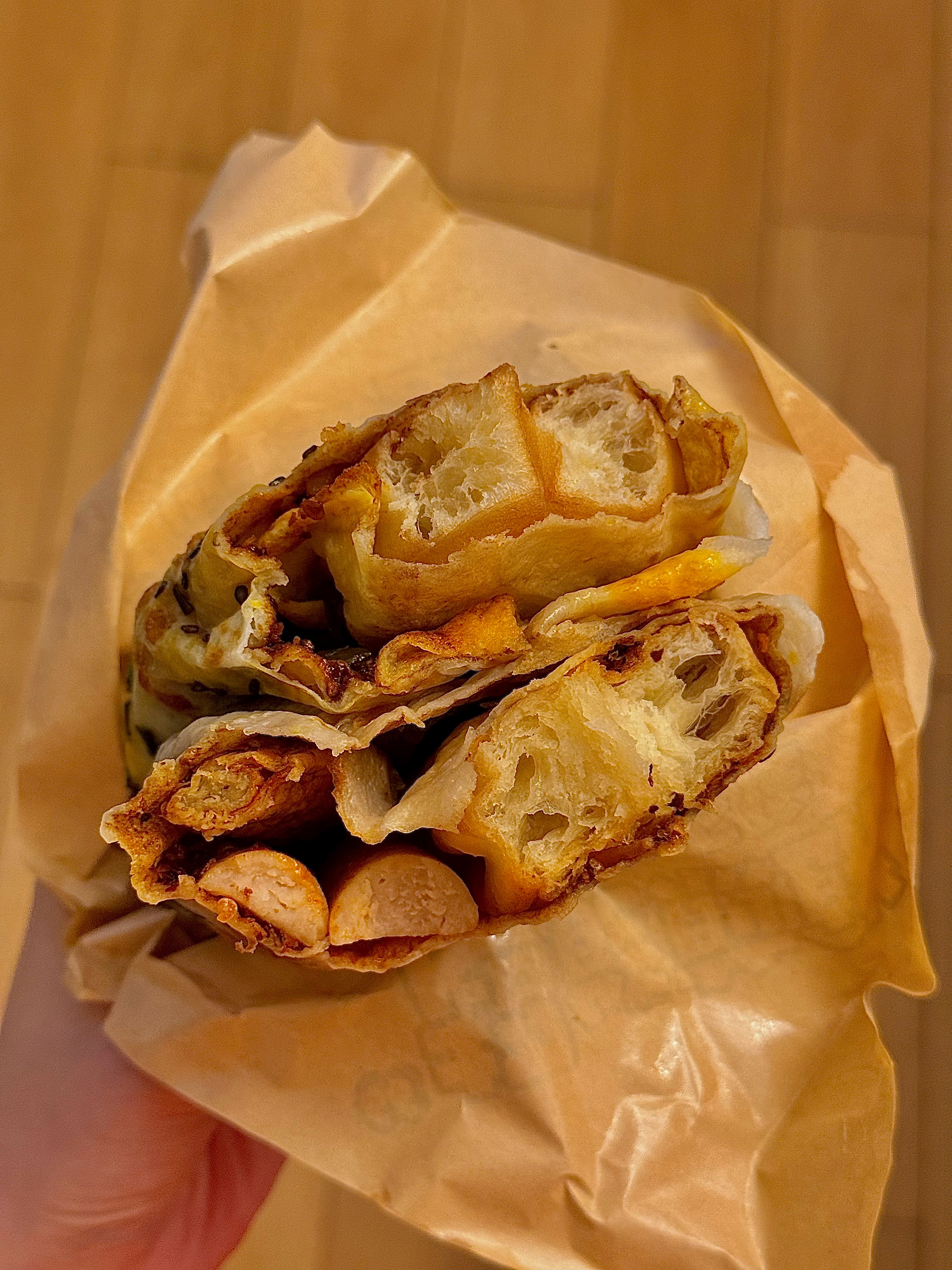 久违地吃上早餐了（还有一杯豆浆但我喝完了