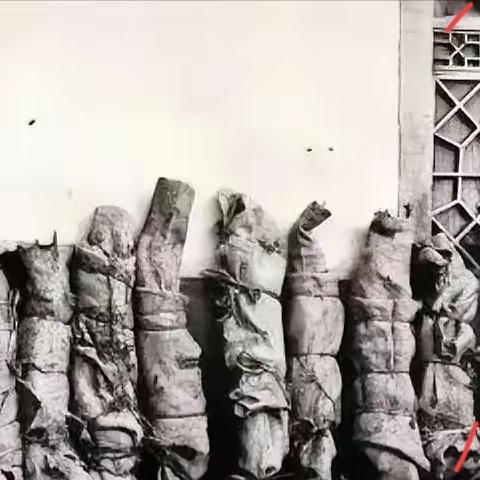 1937年的西北戈壁，风沙卷着寒意掠过土黄色的城墙，墙根下的一排身影格外刺目。这