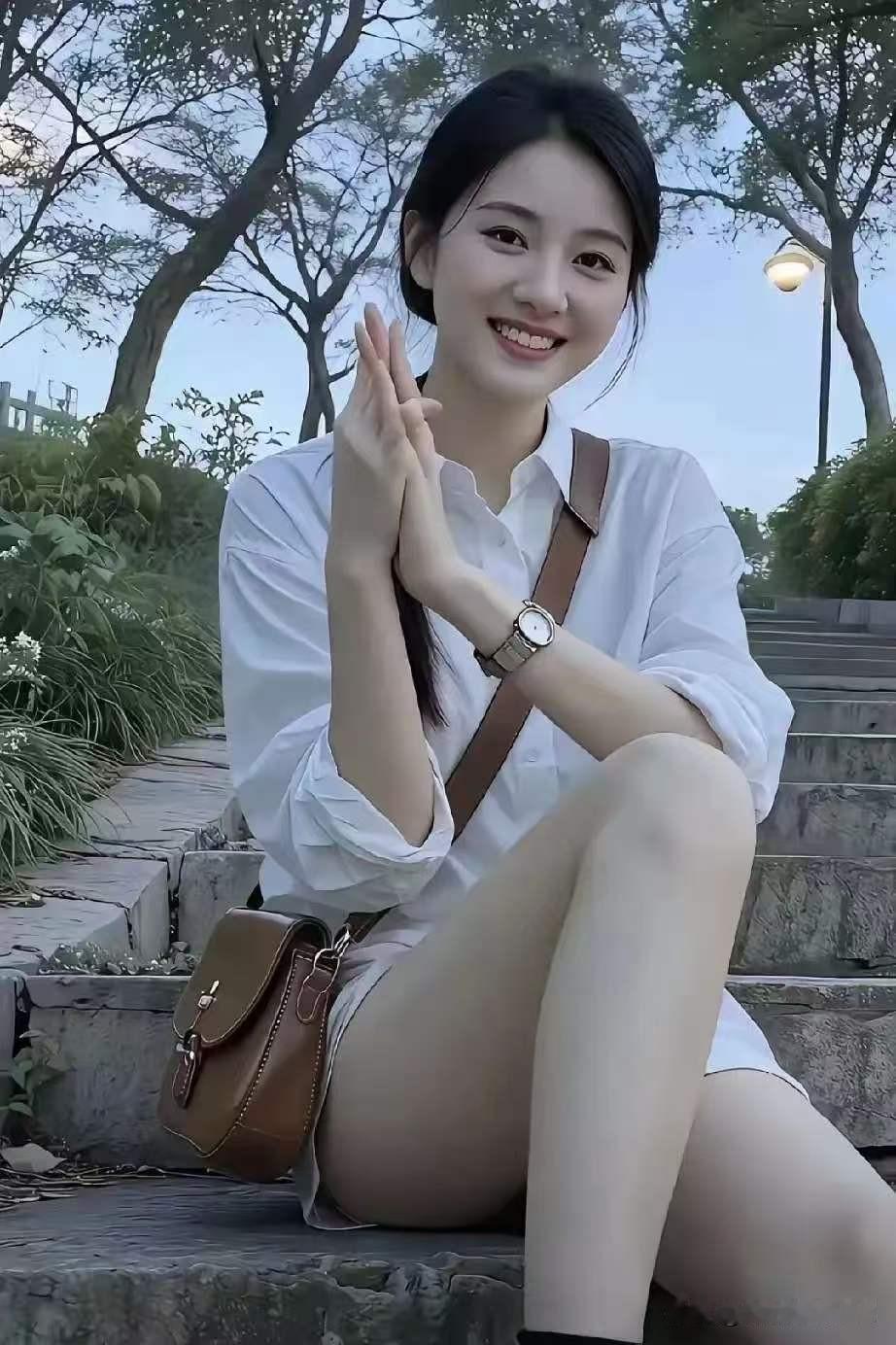 一剪梅·晚风晴白袂轻扬趁晚晴，笑靥生春，素手相迎。阶前树影碎流萤，风过眉