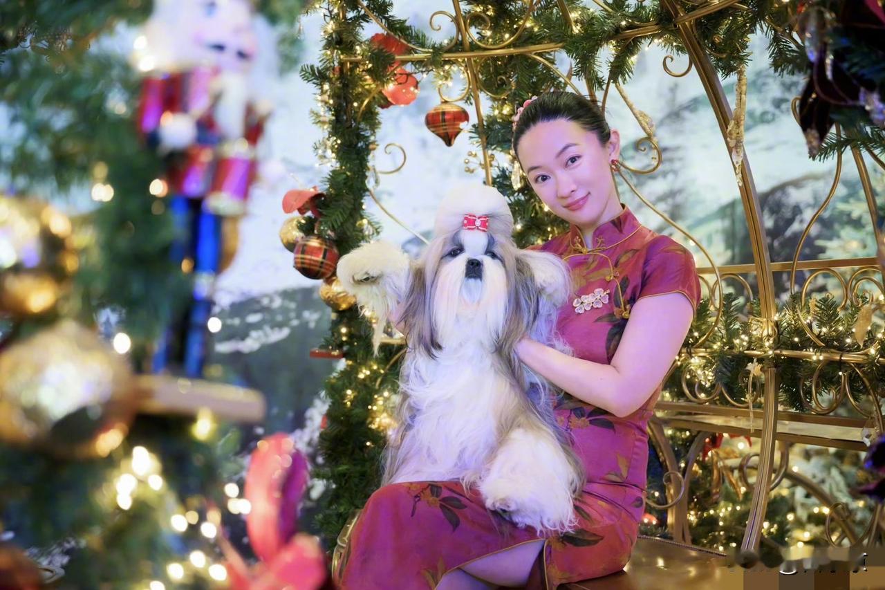 中国土狗逆袭欧洲百年大赛！霍思燕旗袍亮相震惊全场！太提气了！霍思燕带着自家西