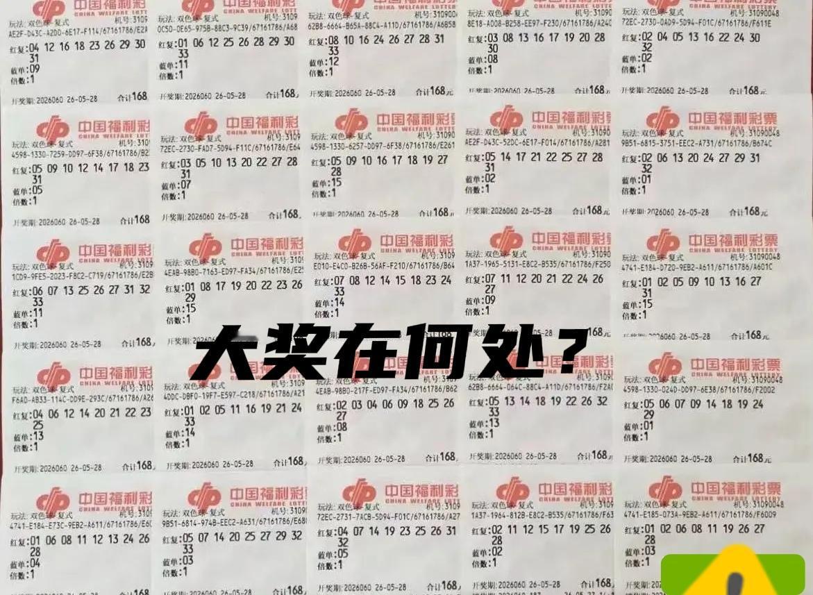 大奖在何处？这一大堆小复式，会不会出一个大奖呢？恐怕只有开奖后再来仔细看看了，现