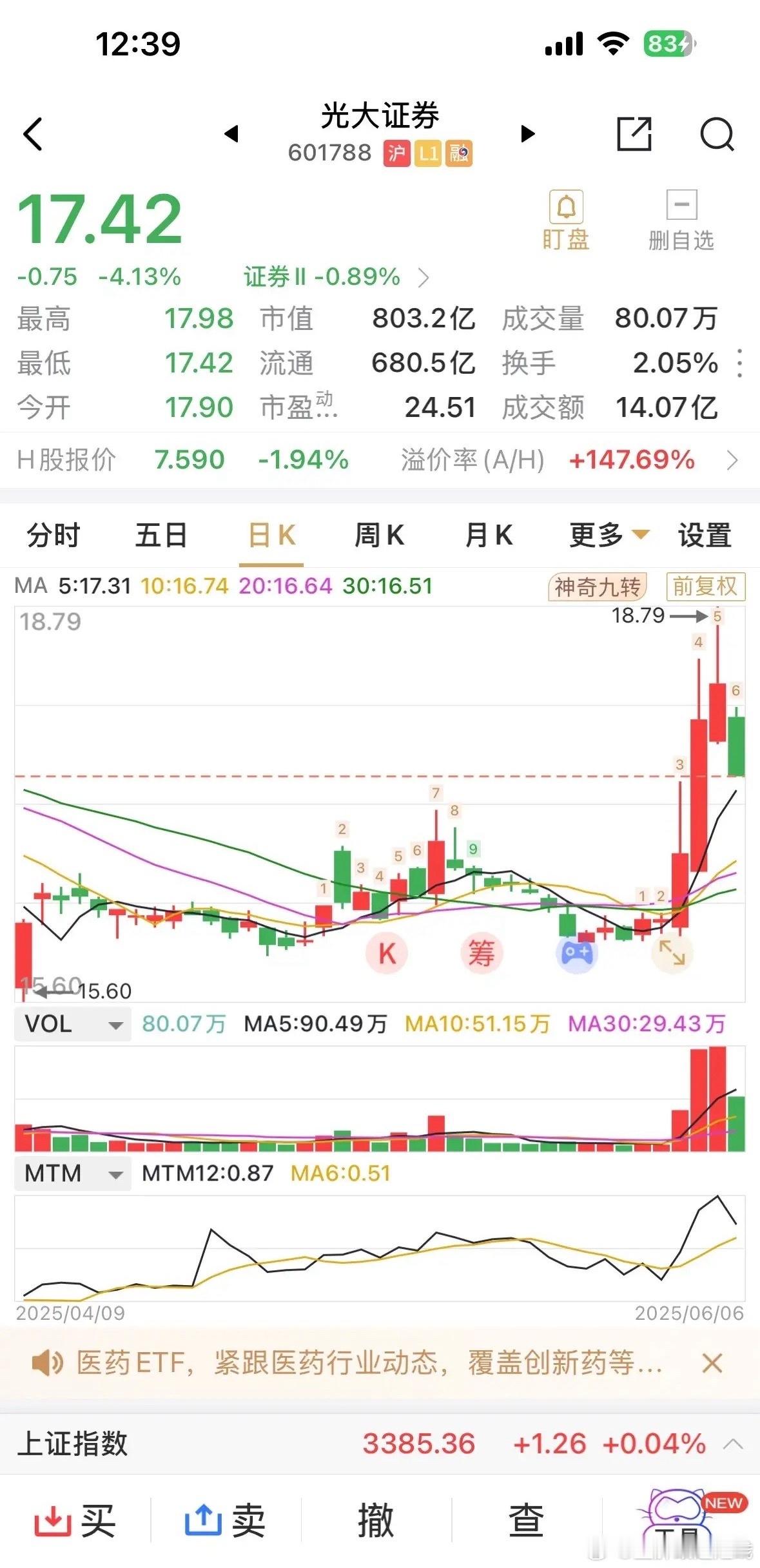 券商，之前光大证券的三根放量阳线惊艳了对券商板块个股，坚定持有的股民！而周五缩量