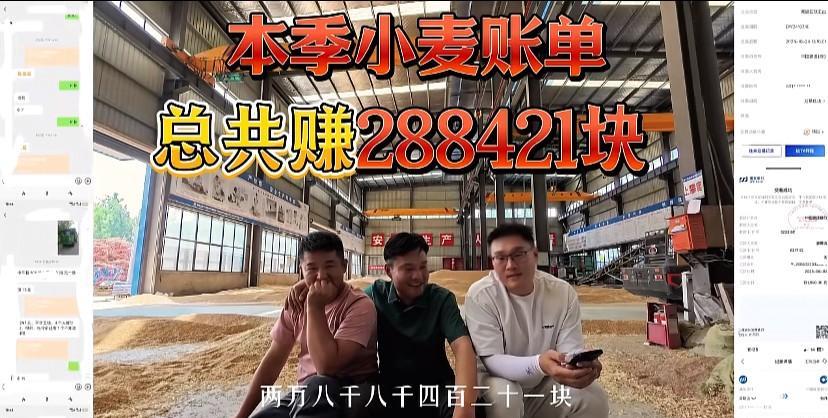太不可思议了！近日，安徽淮北三个85后一起承包种地，总共种了2930亩小麦，本次