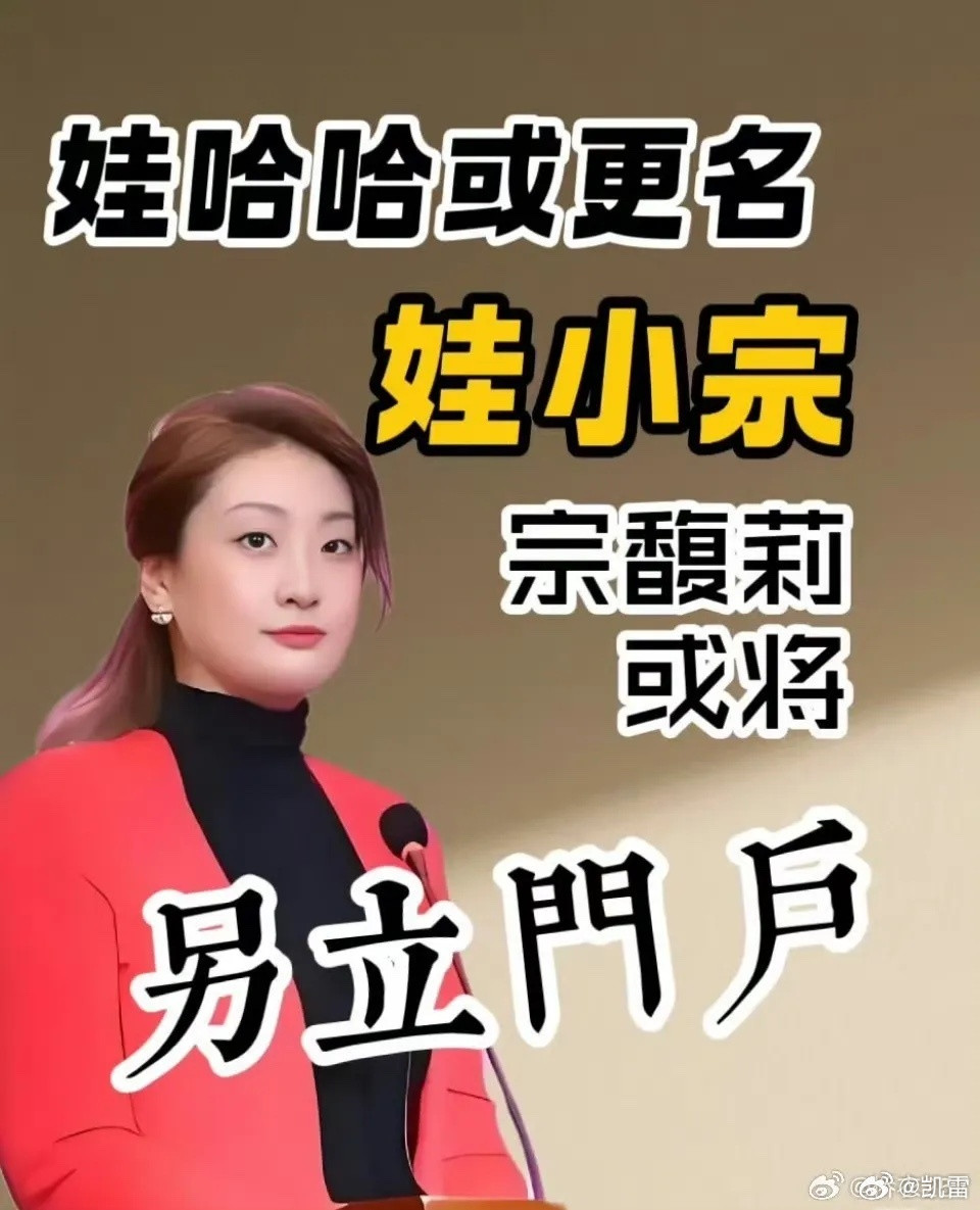 宗馥莉是一个怎样的人肉食大叔评论宗馥莉宗庆泽杜建英宗庆后家族闹剧，厉害，怎么讲