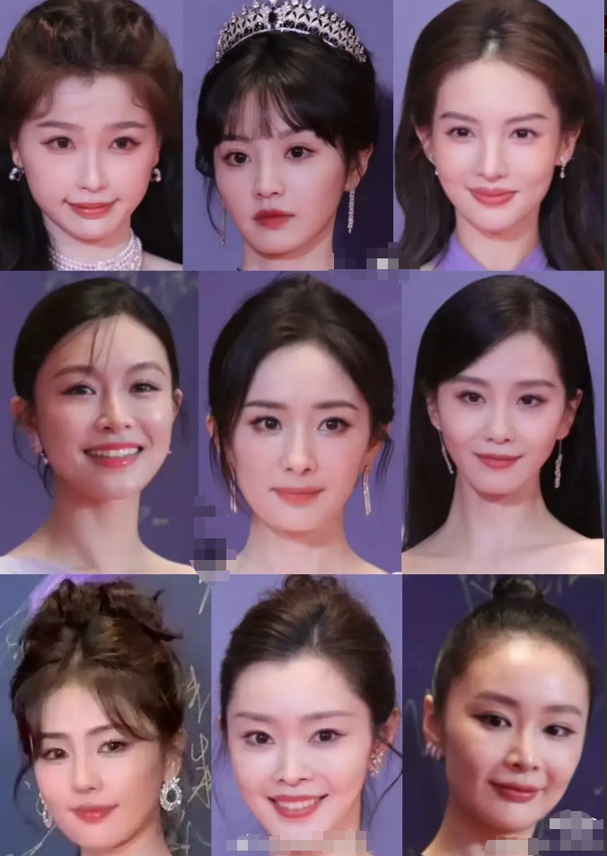 下图中九位女星谁最好看
