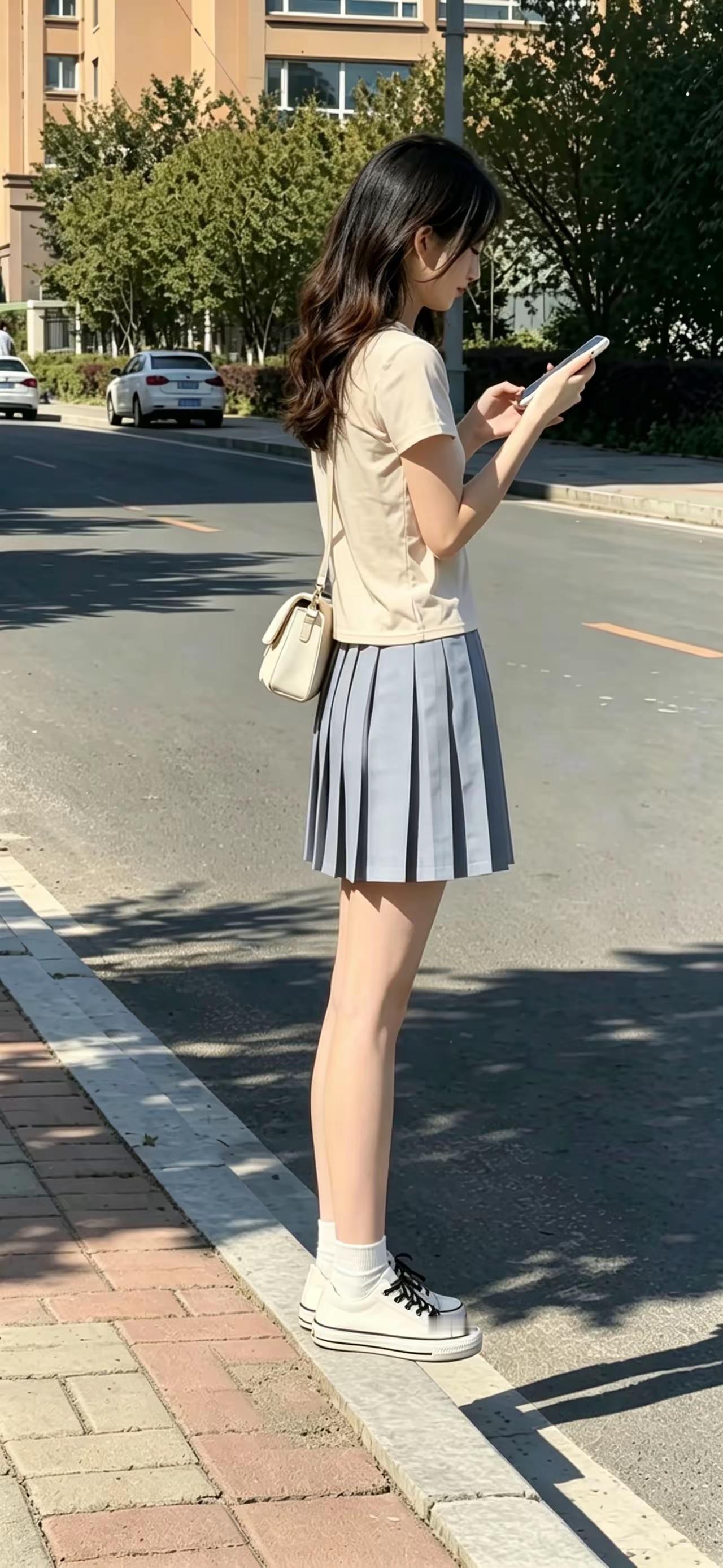 【学院风与松弛感是绝配吗？】这套穿搭的吸引力在于“青春学院风”与“松弛感”的完