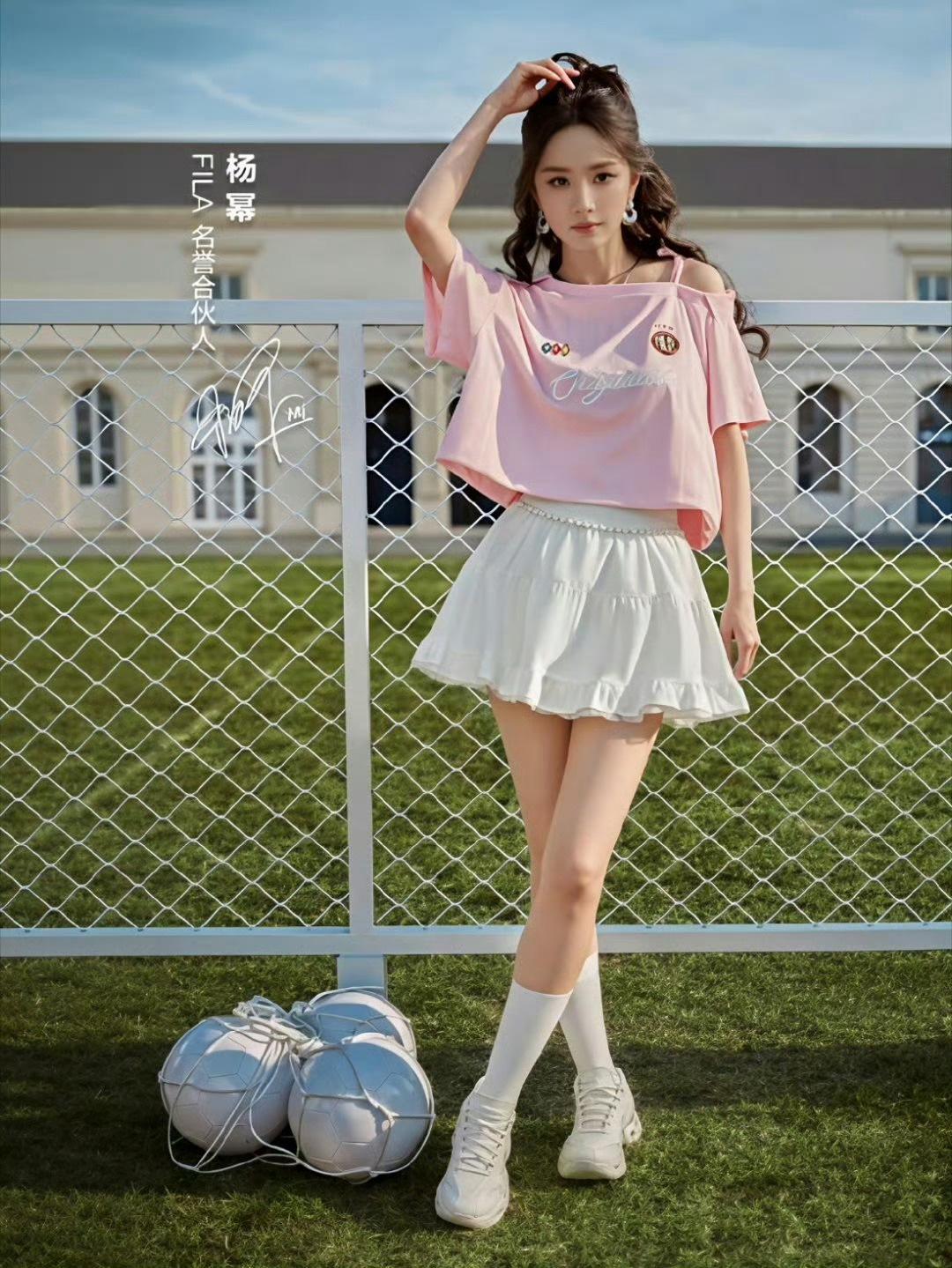 大幂幂这套运动系穿搭好清爽！杨幂[大笑]