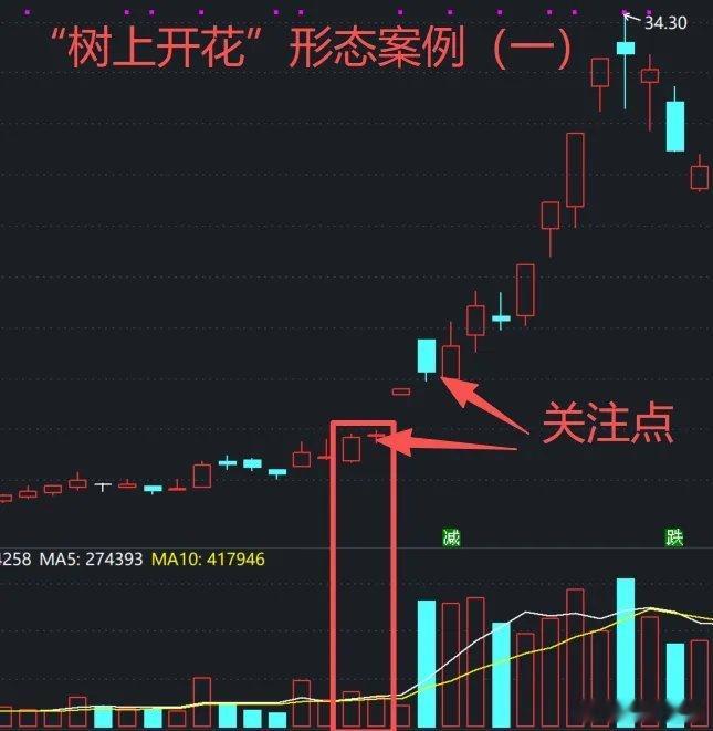 A股：好一个神奇的技术形态！一旦出现“树上开花”形态，就是天上掉馅饼，突破行情二