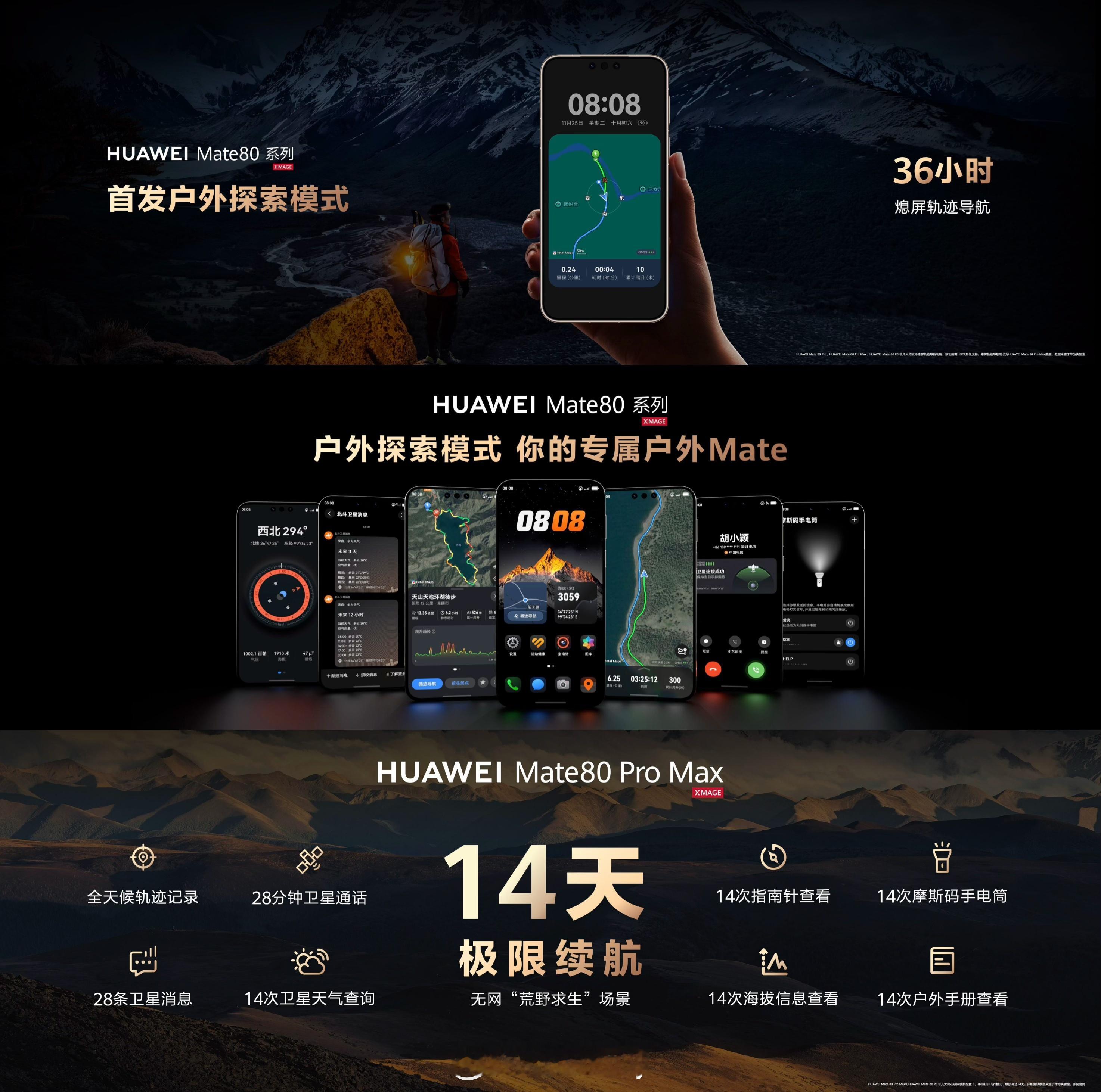 一般说手机续航，我们基本上都是按天计算，但这次华为Mate80系列支持14天极限