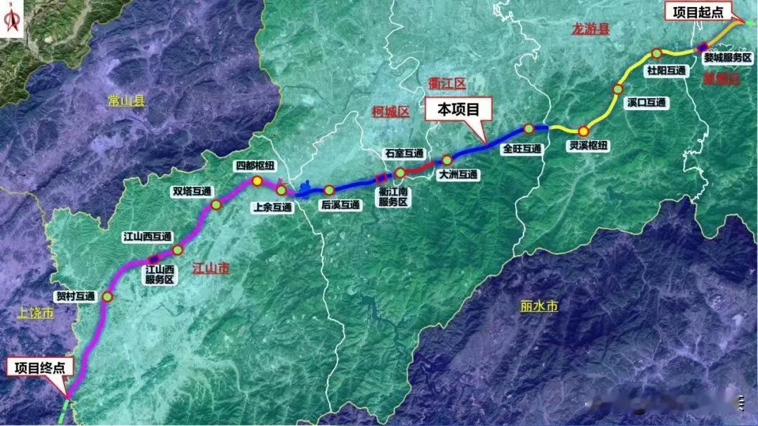 很多人不知道东阳市其实还有一条高速公路要建设，甬金衢上高速是从上饶到衢州再到金华