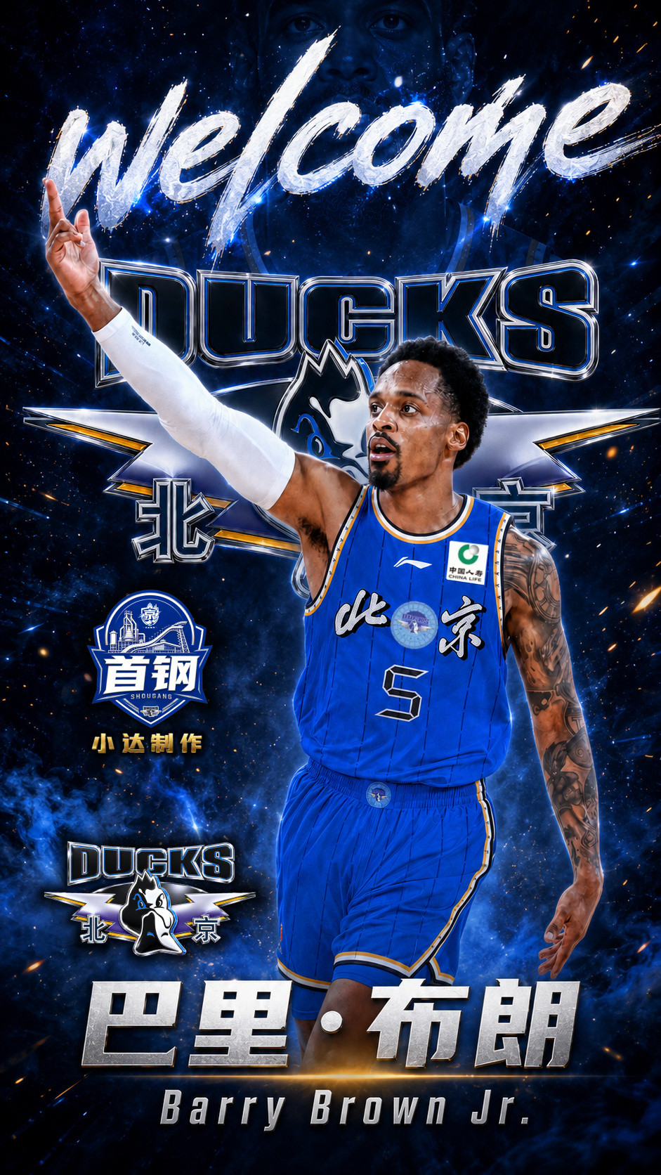 北京首钢  💙几成定局，新援即将加盟。 北京男篮今夏最关键的争冠引援...