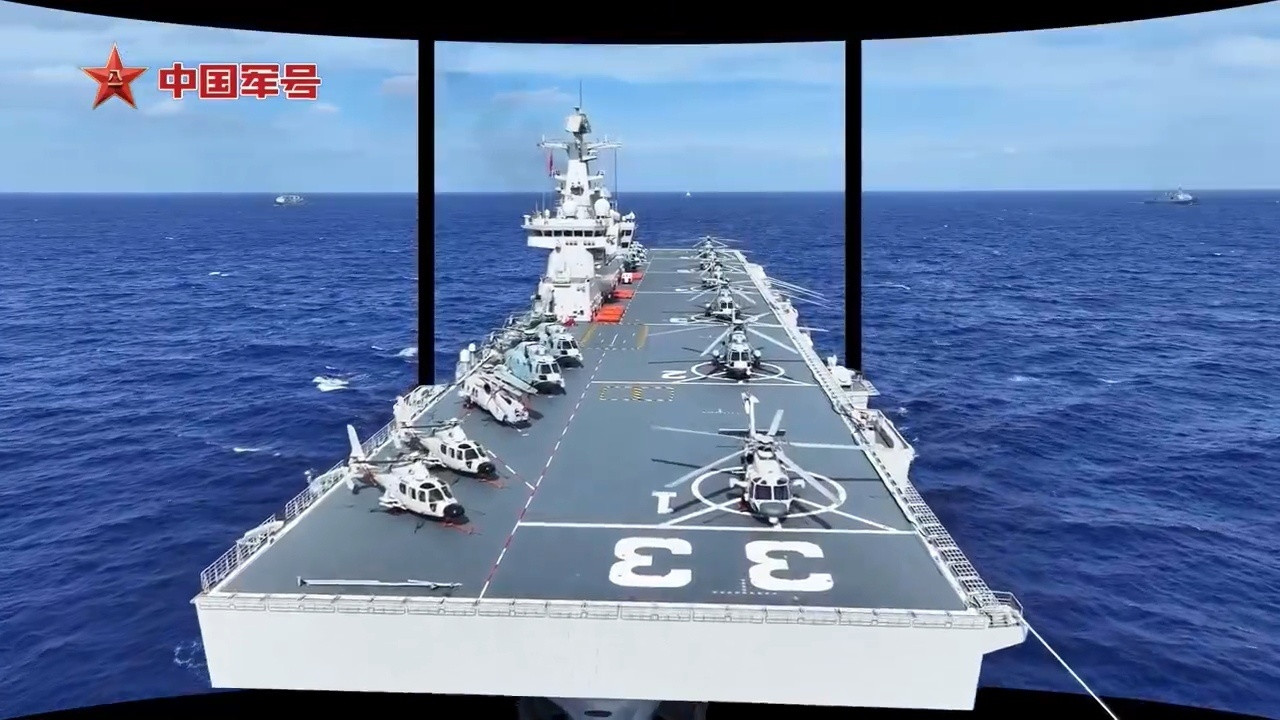 33安徽舰编队大场面(舰载机等)。​​​