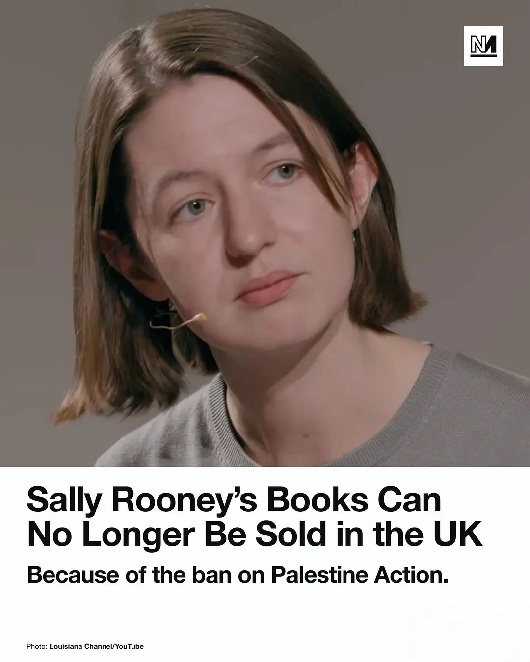 《普通人》的原著作者SallyRooney萨莉·鲁尼因为支持巴勒斯坦，作品被英
