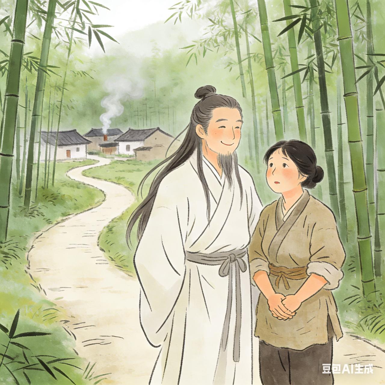 从前有个叫杨光义的人，家中十分贫寒，上有老母，下有妻儿。这年逢上大旱，田里颗粒无